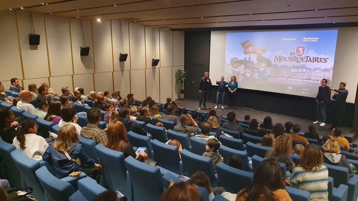 🐎⚔️ #Événement #Okoo | Les 3 mousquetaires

Salle comble en ce dimanche matin pour l'avant-première mondiale de la nouvelle série #Les3mousquetaires

▶️ Disponible dès le 20 octobre sur #France4 et l'appli Okoo