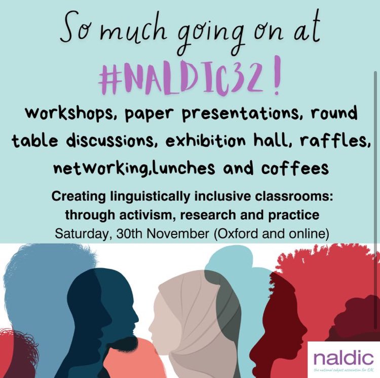 Looking forward to learning lots, catching up with old friends and making new ones at #NALDIC32. #EAL #EALCPD #ELL #multilingualclassrooms #multilingualschools #inclusiveclassrooms <a href="/Miss_HVB/">Helen Bodell</a> @chrisjhingley