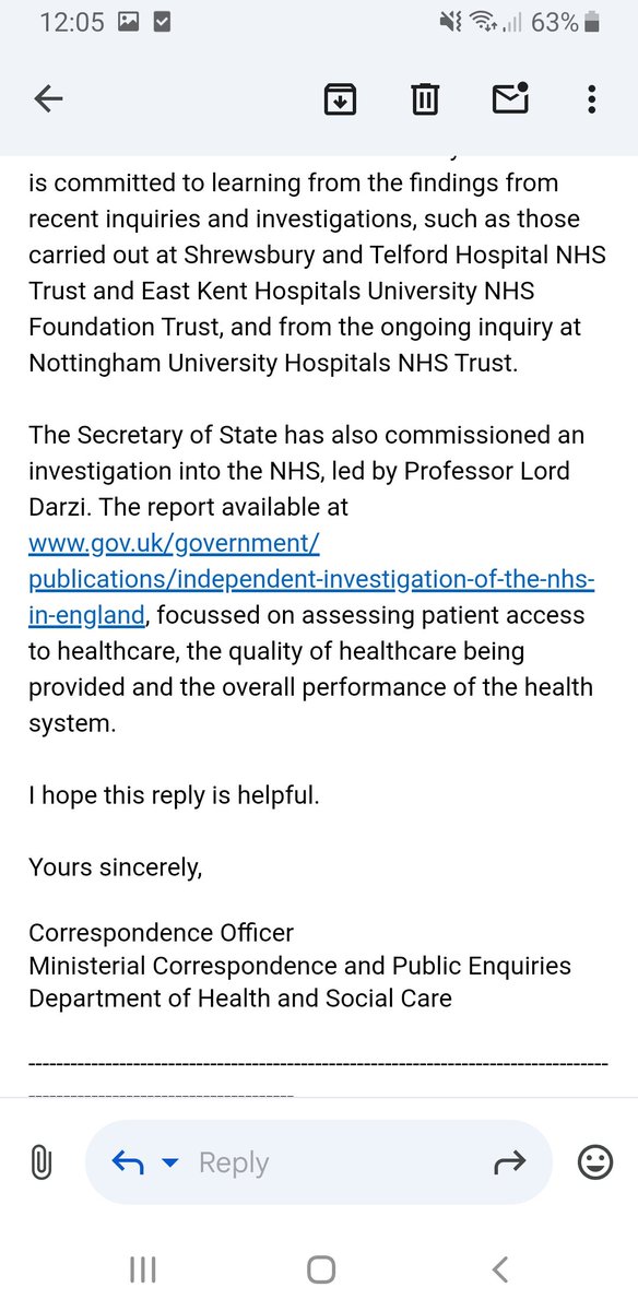 Katie (@katieabcgirl) on Twitter photo This from <a href="/wesstreeting/">Wes Streeting</a> <a href="/DHSCgovuk/">Department of Health and Social Care</a> in response to learning of 9 avoidably dead babies at UHSussex is a joke.
1. I'm nothing to do with Sands 2. All these babies were near-full term so certificates for babies <24 weeks not relevant here
Good to know where we stand though! This from <a href="/wesstreeting/">Wes Streeting</a> <a href="/DHSCgovuk/">Department of Health and Social Care</a> in response to learning of 9 avoidably dead babies at UHSussex is a joke.
1. I'm nothing to do with Sands 2. All these babies were near-full term so certificates for babies <24 weeks not relevant here
Good to know where we stand though!