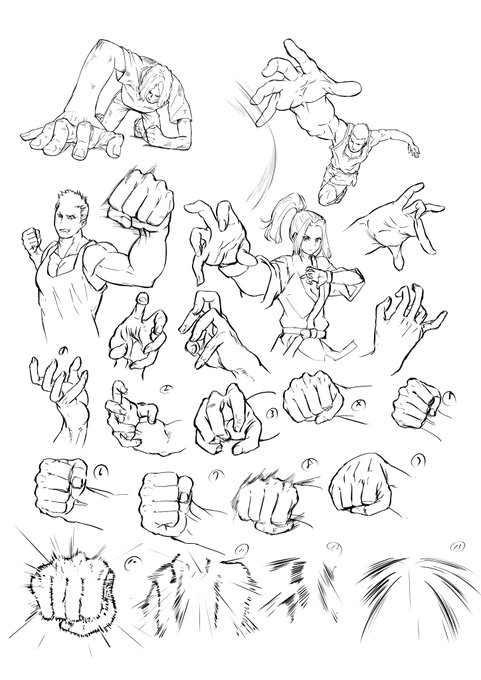 「加々美高浩がもっと全力で教える「スゴい手」の描き方」より。 122ページ目、お疲れ様でした。 