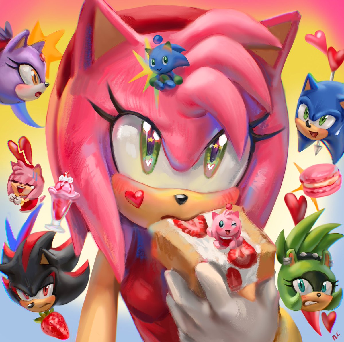 I finally finished drawing it 

#AmyRose #sonicfanart #sonicidw