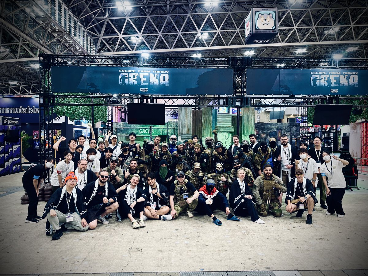 tarkovarena's tweet photo. Tokyo Game Show is over! 

We thank everyone for joining us during the show! Much love to our professional team and cosplayers who made it possible! 

See you next time! 

#TarkovTGS2024 #TarkovArena #EscapefromTarkov https://t.co/OMibBlQVXe