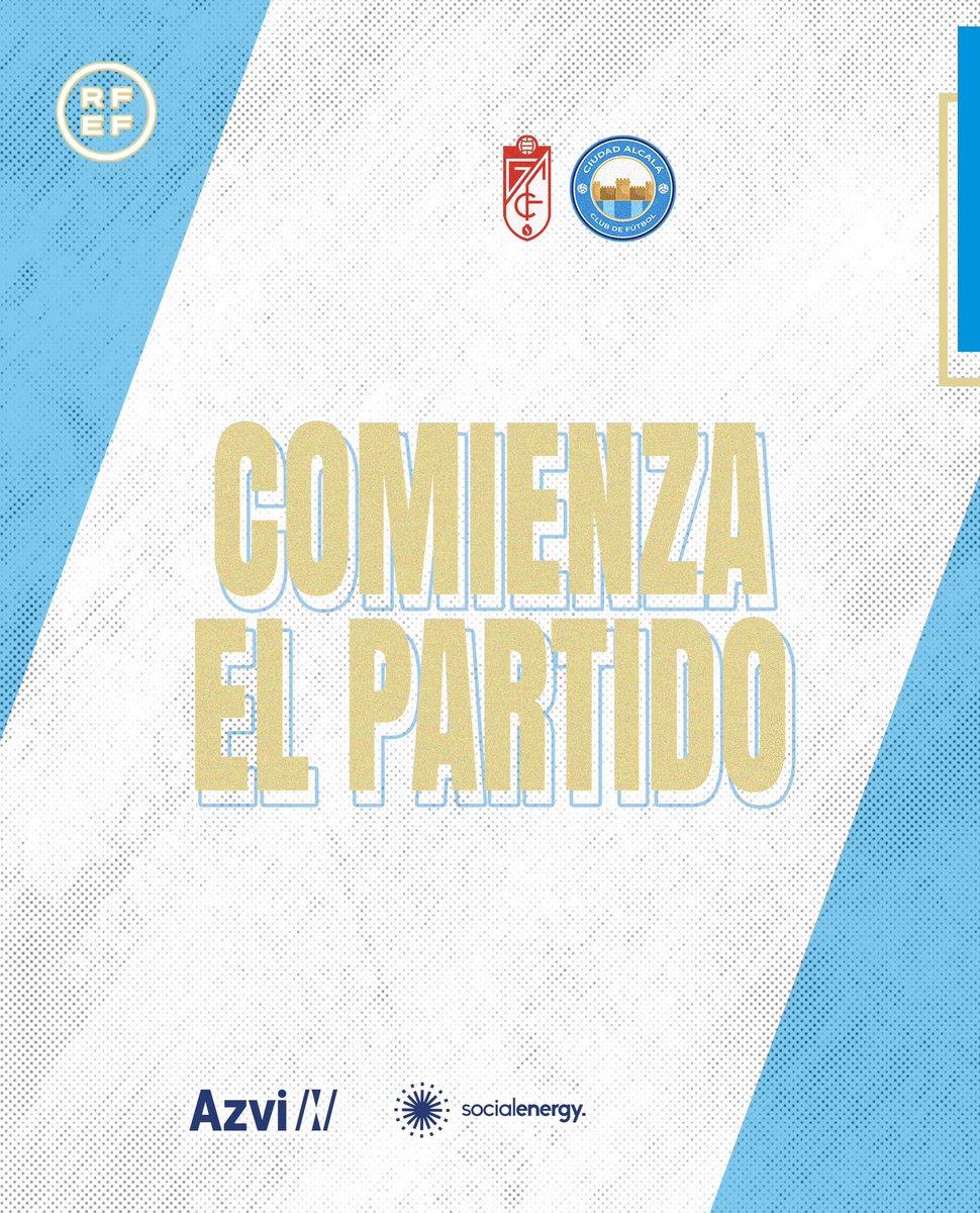 CiudadAlcalaCF's tweet photo. 💥 ¡Comienza el partido en la "CD Diputación de Granada"!
💙 #GranadaCF B 0 - 0 Azvi #CiudadAlcaláCF
0’⏱
📳 #CACFLive #AlcaládeGuadaíra #FutFem https://t.co/NkmVz79Chc