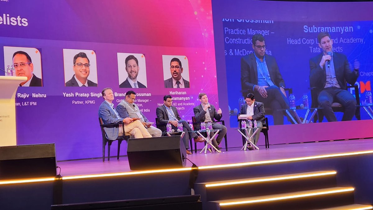 Day2 breakout session in the “Peacock Ballroom” was a deep dive into “Embracing Digital Transformation in Construction Projects: Driving Efficiency and Innovation”. 
 
 Thank you to our panelists and moderator for such an engaging and informative discussion! 🌍✨