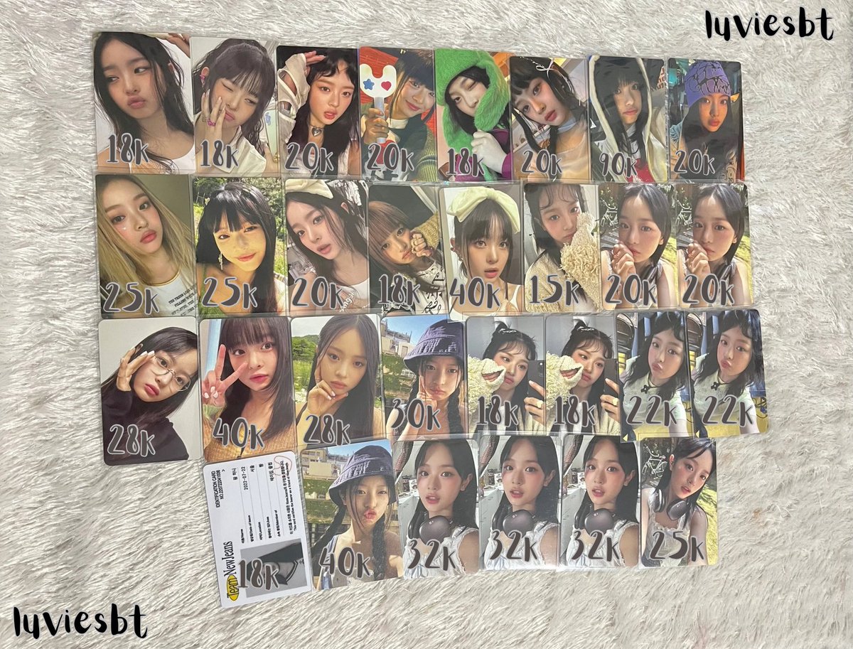 ¡! want to sell ¡! lfb

๑ all about hanni hyein newjeans 

➷ ಇ take all only
     ಇ dom jakarta
     ಇ exc pack + admin shopee

➷ tag; photocard pc nj clearance wts