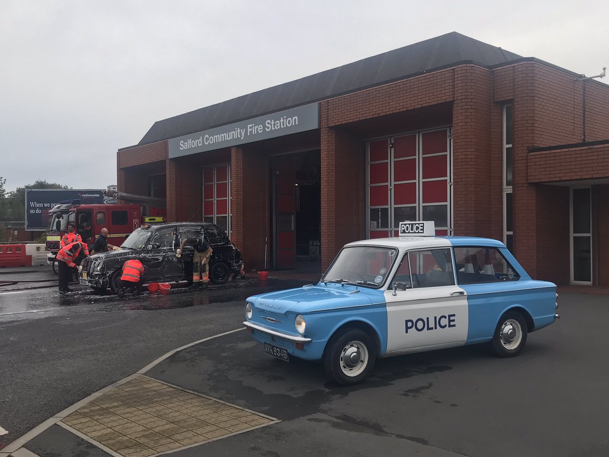 Between now and 4pm come to <a href="/salfordfireteam/">Salford Fire Team</a> #salford fire station and get your car cleaned in aid of <a href="/firefighters999/">Fire Fighters Charity</a> charity. The station on Liverpool Street. <a href="/manchesterfire/">Greater Manchester Fire & Rescue Service</a> <a href="/SalfordCouncil/">Salford City Council</a> <a href="/ILoveMCR/">I Love Manchester</a> <a href="/policepandaimp/">policepandaimp</a> <a href="/VehicleEvents/">Bluelight Vehicle Owners.</a>