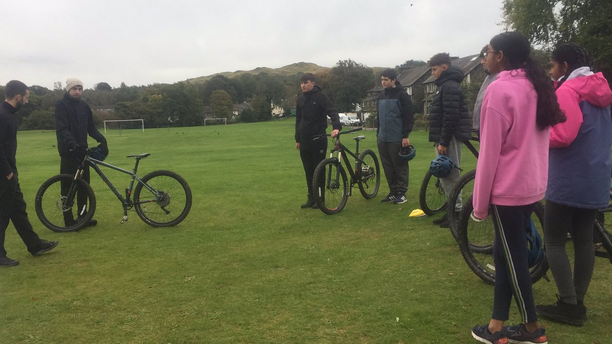 Mountain Biking for the last activity! Unfortunately CI Barker is quite chilly. GD