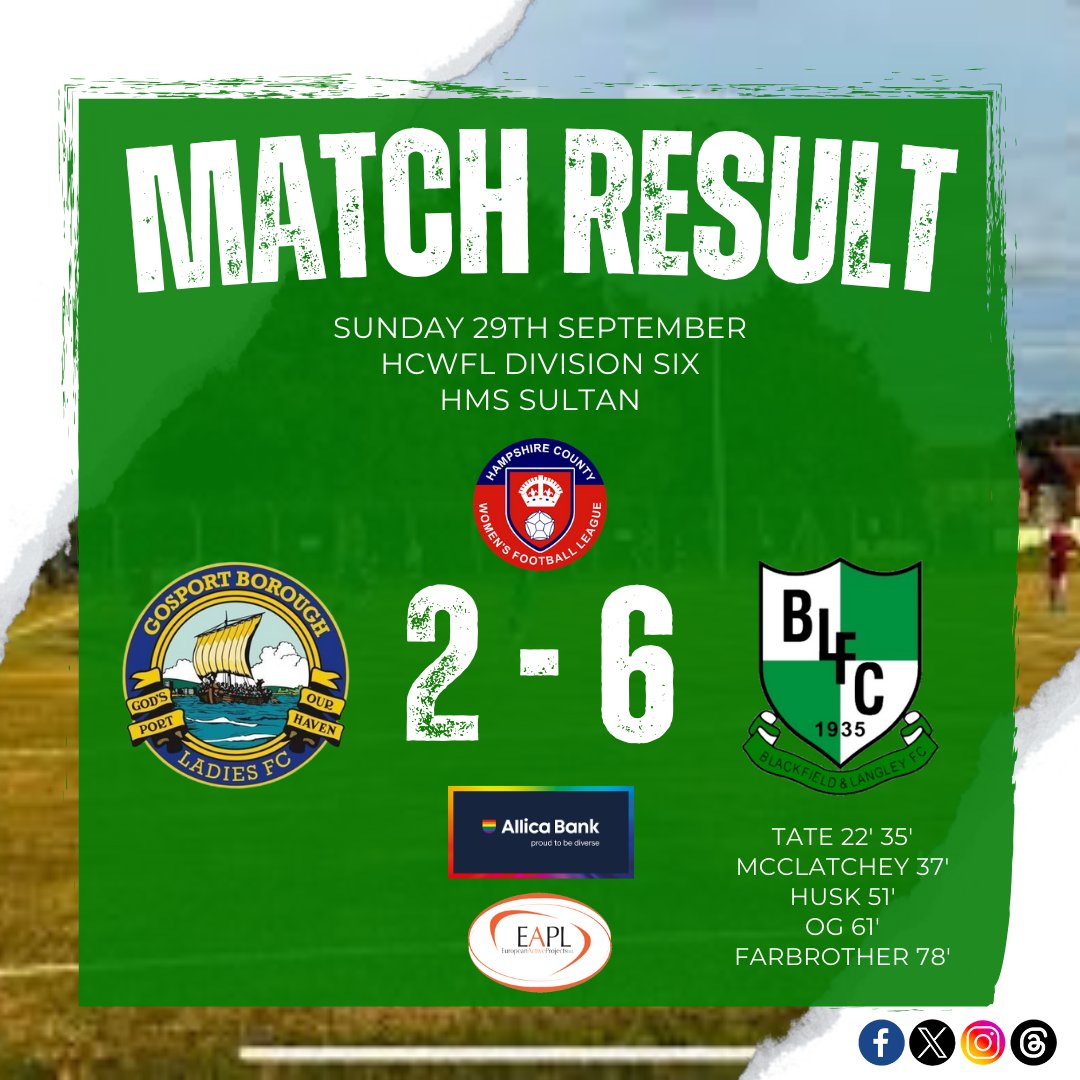bandlfc_dev's tweet photo. Blackfield &amp; Langley Ladies gained a great victory on the road at Gosport Borough ladies' development side. Our ladies played some clinical football and scored some great team goals. Well done, ladies. @HCWFL_

1/2 https://t.co/XsNcZbX9bj