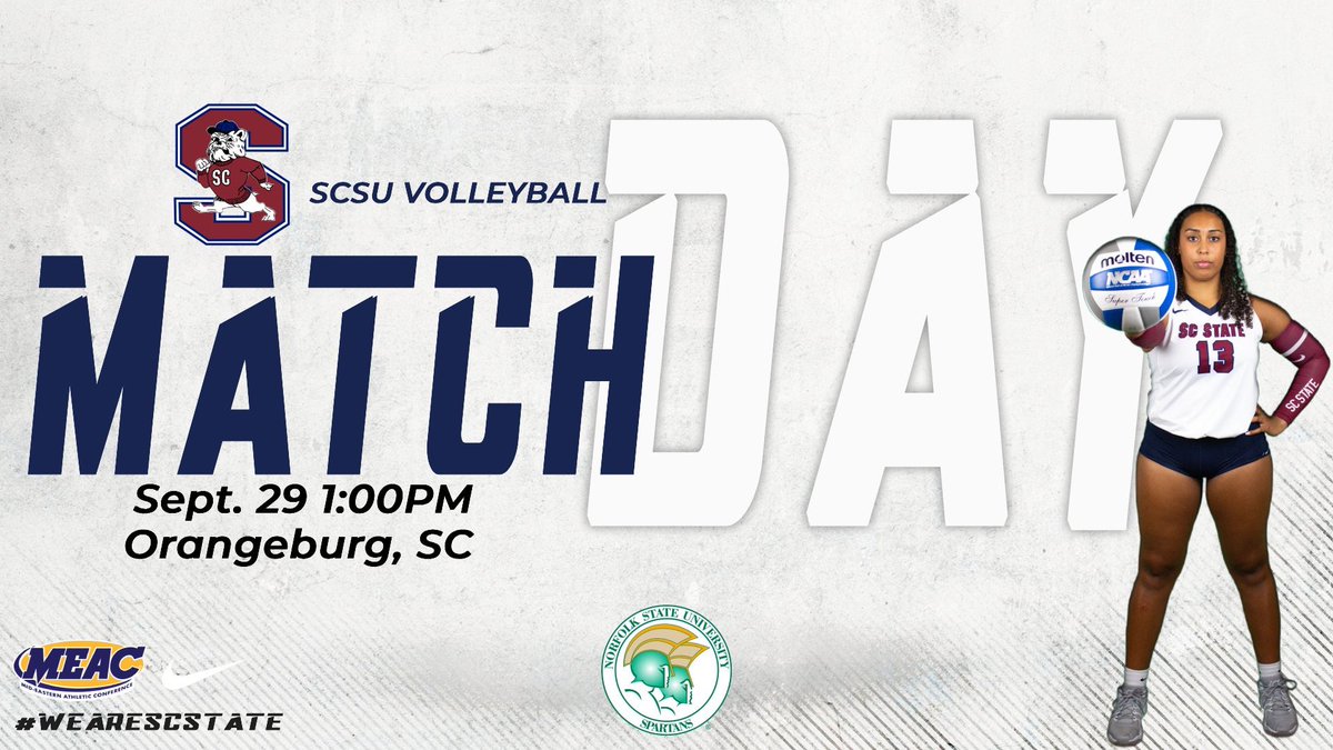 𝐆𝐚𝐦𝐞 𝐃𝐚𝐲 🔥🏐

Lady Bulldogs will take on the Lady Spartans of Norfolk today in a 1 PM home opener!!! See you there ! ❤️💙 

#SCSU | #WeAreSCState | #BulldogTenacity 🐶