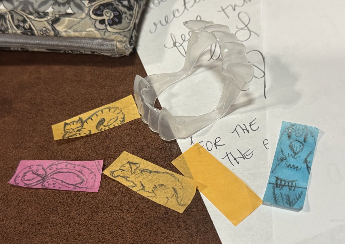 CBCCPodcast's tweet photo. Some Lisa doodles on confetti paper during the Ana Lily Amirpour Q&A yesterday. #LostWeekendXVII https://t.co/xZVRWZYoIk
