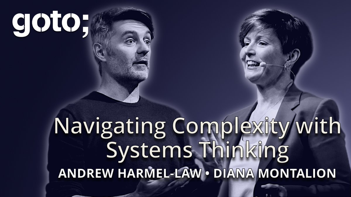 GOTO (@gotocon) on Twitter photo Unlock the power of systems thinking in software development! Join <a href="/al94781/">Andrew Harmel-Law 🏡 @ahl@twit.social</a> and <a href="/dianamontalion/">Diana Montalion 🌻 @diana@hachyderm.io</a> as they discuss how to navigate complexity and foster collaboration for meaningful change. youtu.be/acqcyX-tpf4?li… Unlock the power of systems thinking in software development! Join <a href="/al94781/">Andrew Harmel-Law 🏡 @ahl@twit.social</a> and <a href="/dianamontalion/">Diana Montalion 🌻 @diana@hachyderm.io</a> as they discuss how to navigate complexity and foster collaboration for meaningful change. youtu.be/acqcyX-tpf4?li…