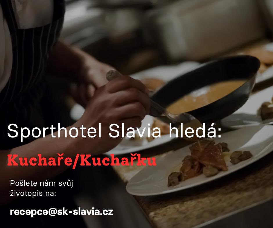 Baví váš vařit? Chtěli byste pracovat ve Slavii? 
Do našeho hotelu v areálu v Edenu hledáme kuchaře nebo kuchařku.👇