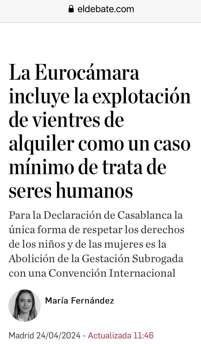 pastodonta's tweet photo. @NGrevia @Omnia_Somnia Si trabajas por la protección de la #infancia, denuncia y combate los #vientres de alquiler: explotación reproductiva de #Mujeres, y compra-venta y Trata de menores🌎.
Exige la anulación de la Instrucción @Notarios_ES que permite inscribirlos.
@sirarego
https://t.co/wY9AP306i5 https://t.co/qBQfrMUnF0
