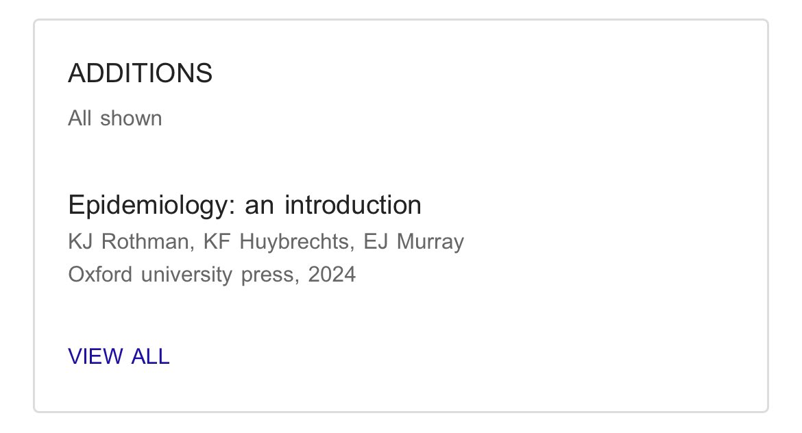 Coming soon to a bookstore near you!

Epidemiology: an introduction
KJ Rothman, KF Huybrechts, EJ Murray

🥳🥳