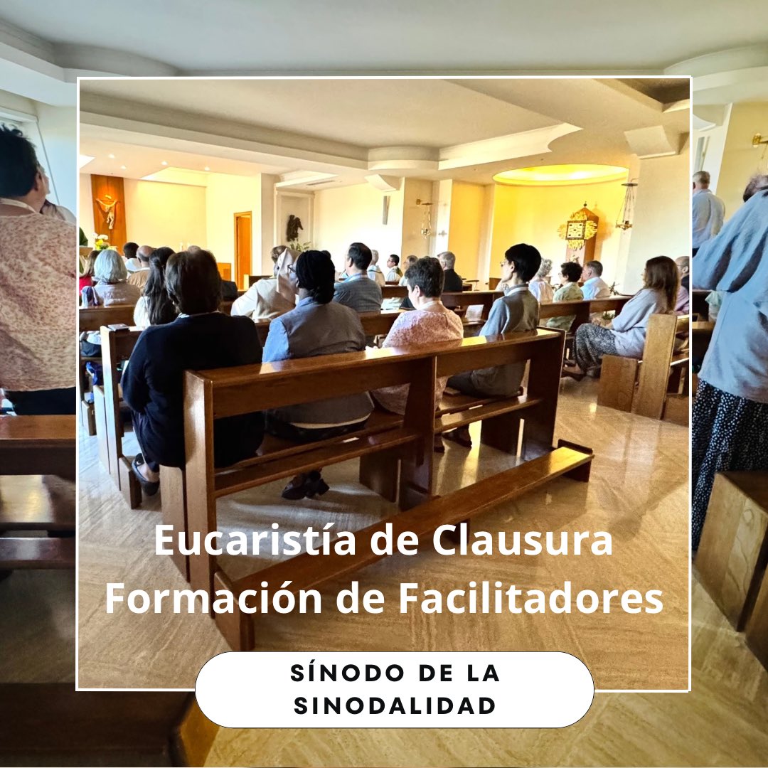 Monseñor Luis Marín, Subsecretario del Sínodo de los Obispos, celebró la Eucaristía de clausura del proceso de formación que tuvimos los facilitadores antes del inicio de la Asamblea Sinodal.