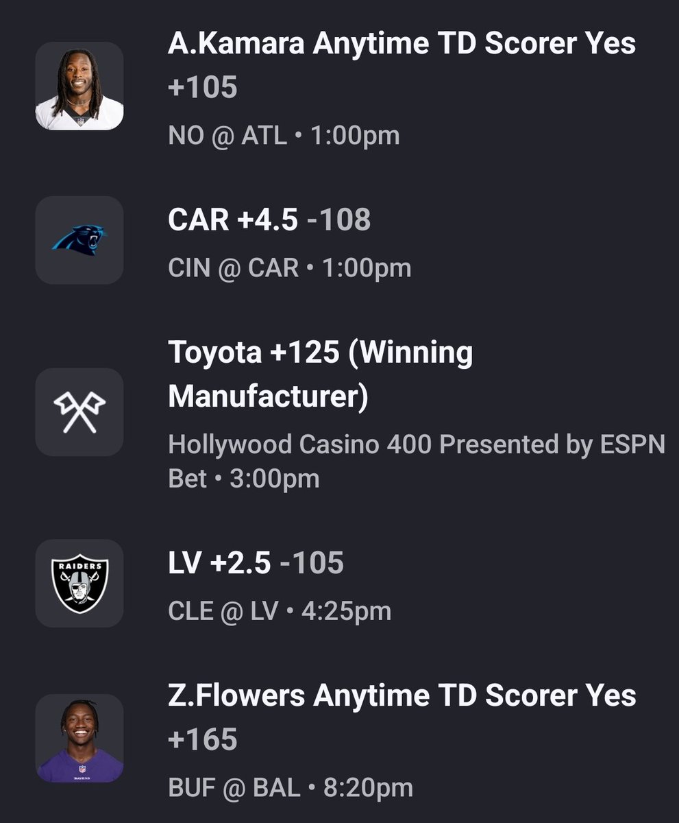 Came out on top yesterday! $
Don't get caught sleeping today. 
Purdie's Picks!
#NFL #NASCARPlayoffs