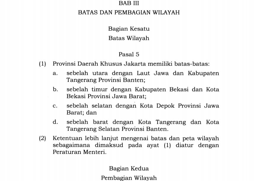 Dimanakah provinsi Daerah Khusus Ibukota Jakarta yang dimaksud oleh pasal 39 UU IKN, karena menurut UU DKJ pasal 5 bahwa provinsi yang disebutkan diatas tersebut sudah 100% masuk ke dalam batas-batas wilayah Daerah Khusus Jakarta, sehingga menurut Undang Undang ini, saat ini