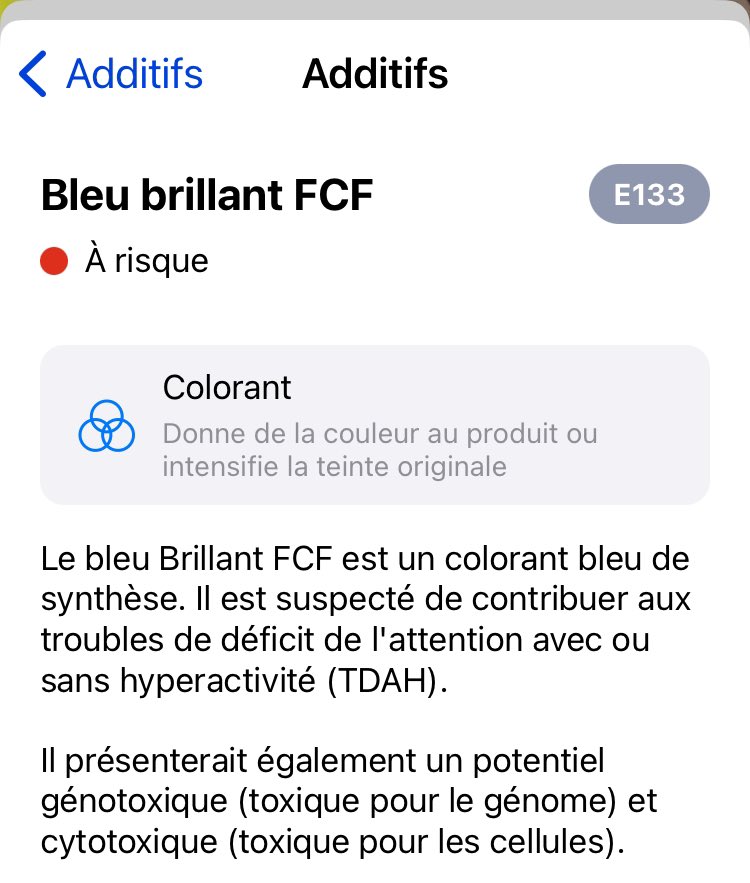 Salut <a href="/lorinadrinks/">Lorina</a> ! Bravo pour le côté artisanal de votre limonade myrtille-bleu brillant FCF ☠️🧪😨 #Team0sur100surYuka Et merci à <a href="/YukaApp/">Yuka</a> ! 😜