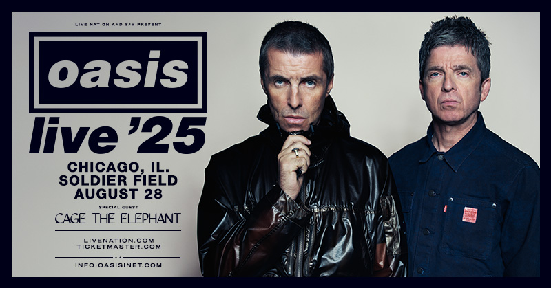 Soldier Field (@soldierfield) on Twitter photo Oasis is coming to Soldier Field on August 28! With special guest Cage The Elephant. Tickets on sale this Friday, Oct 4th @ 12PM local. Oasis is coming to Soldier Field on August 28! With special guest Cage The Elephant. Tickets on sale this Friday, Oct 4th @ 12PM local.