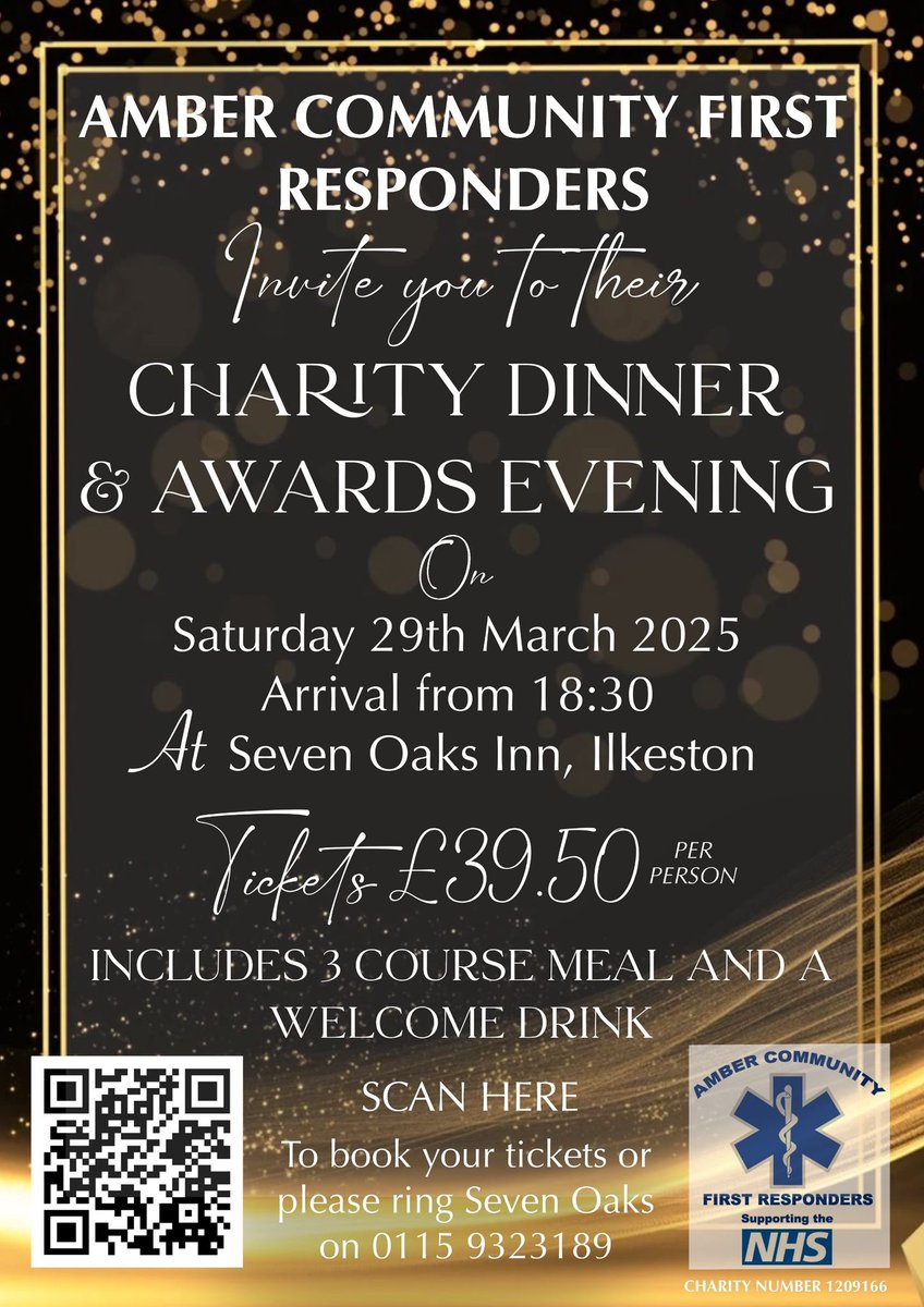 amber_cfr's tweet photo. It’s the news you have been waiting for!
Charity dinner and awards night open to everyone. Scan the QR code or visit https://t.co/izq4IZkJto to book your table. https://t.co/9cf7P9MXsT