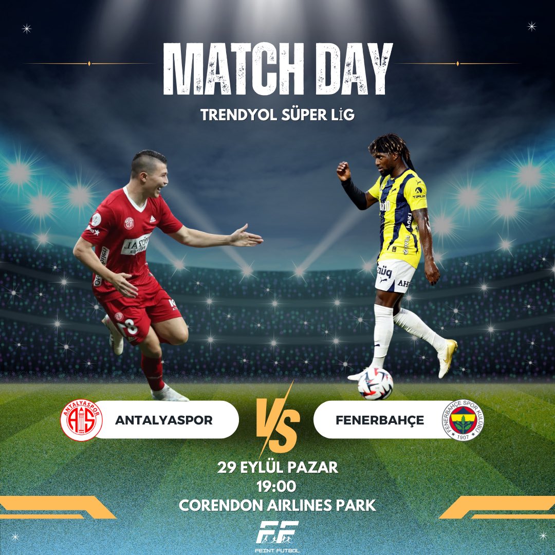 Feint_Futbol's tweet photo. Antalyaspor🆚Fenerbahçe
Eski dost, yeni rakip olarak Alex önderliğindeki Antalyaspor evinde Fenerbahçe’yi konuk ediyor.
Keyifli, güzel bir maç geçmesi dileğiyle ⚽️
#Antalyaspor-Fenerbahçe #Tadici #Fredi #Alex #Kadro https://t.co/XBNOwQ66zi
