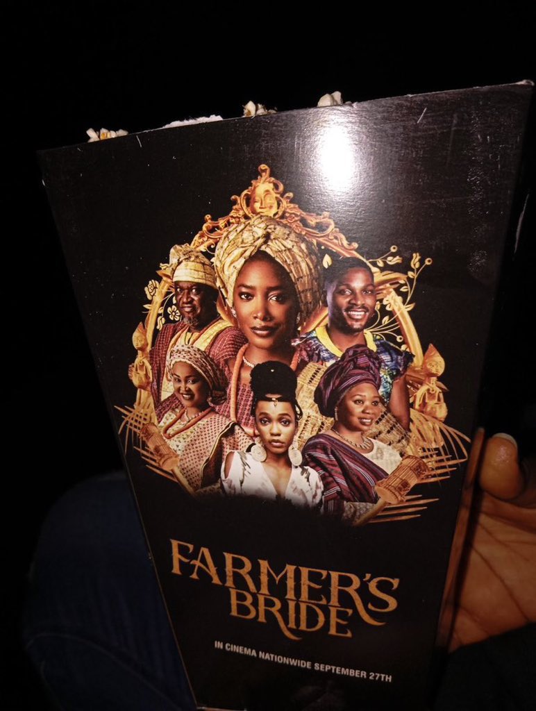 Mr. Marshall (@neo_marshall) on Twitter photo Please allow me to hype #FarmersBrideMovie I was really wowed by the work Tobi Bakare and Gbubemi put into it. I couldn’t even stand up to go pee so I don’t miss any scene, Weldone <a href="/FilmOneng/">FilmOne Entertainment</a> una do well
I promise you won’t regret seeing it. Please allow me to hype #FarmersBrideMovie I was really wowed by the work Tobi Bakare and Gbubemi put into it. I couldn’t even stand up to go pee so I don’t miss any scene, Weldone <a href="/FilmOneng/">FilmOne Entertainment</a> una do well
I promise you won’t regret seeing it.