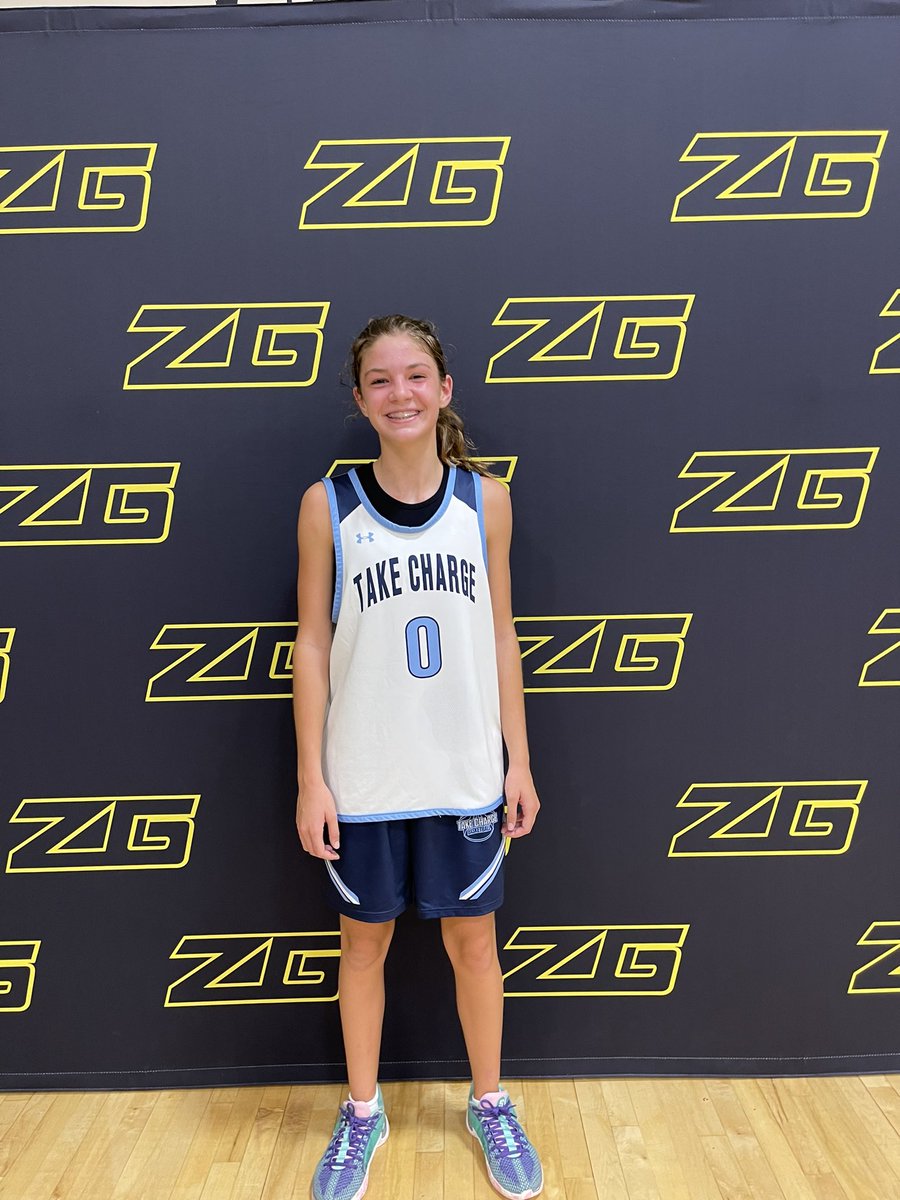 Sabrina Dykeman of <a href="/TakeChargeHoops/">TakeChargeAthletics</a> (Girls 7th) completely took over in this morning’s game to secure the W for her team, crowing her Player of the Game‼️🔥👏🏽

#ZGBeast