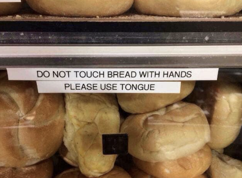 STEcopywriting's tweet photo. But tongues have more germs than hands, surely?! 😉😃
#SillySigns #TypoTime https://t.co/K9uW8qTLO2