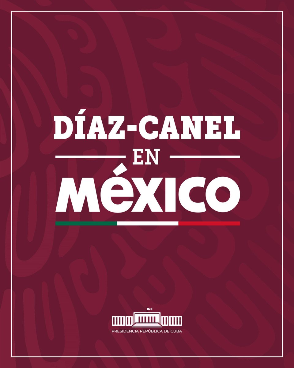 PresidenciaCuba's tweet photo. 🇨🇺| El presidente @DiazCanelB llegó a #México para participar en la toma de posesión de @Claudiashein, primera mujer presidenta en la historia de esta hermana nación.

#DíazCanelEnMéxico https://t.co/5rkAMw6wwK