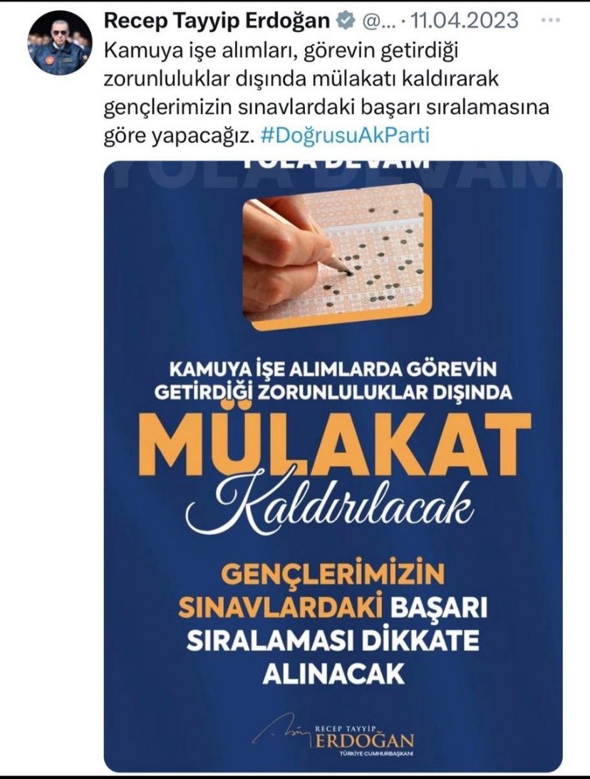 Oysa verilen sözler mülakatın kaldırılmasına yönelikti.

#CBAdaletMülakataTakıldı