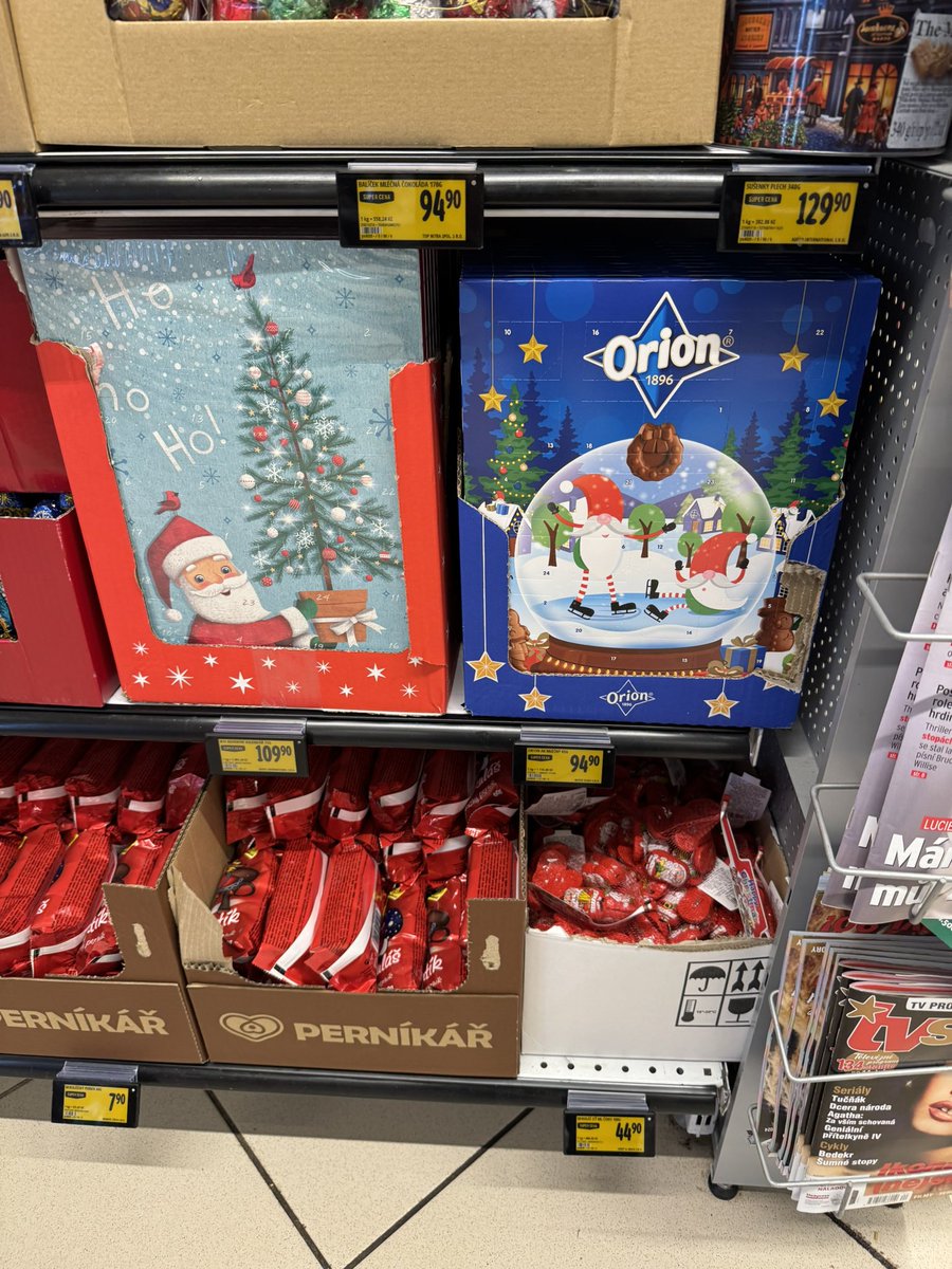 29. září už v supermarketech najdete adventní kalendáře. Pozdní kapitalismus jak vyšitej