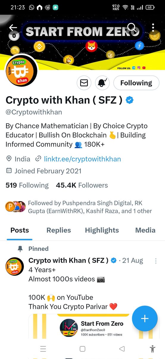 polas3230's tweet photo. @Cryptowithkhan You make fantastic videos bro.. All very helpful and inspiring.. Keep it up bro https://t.co/x8LvltrSxB