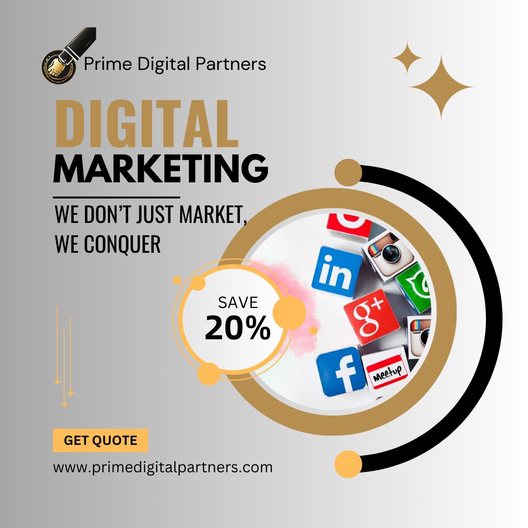 PDPartner's tweet photo. Get 20% OFF on All Our Digital Marketing Services!

Looking to boost your online presence? Now's the perfect time! Take advantage of our limited-time offer and enjoy a 20% discount on all our digital marketing services

Don't miss out – level up your business today. Contact us! https://t.co/SKTmneDF4g
