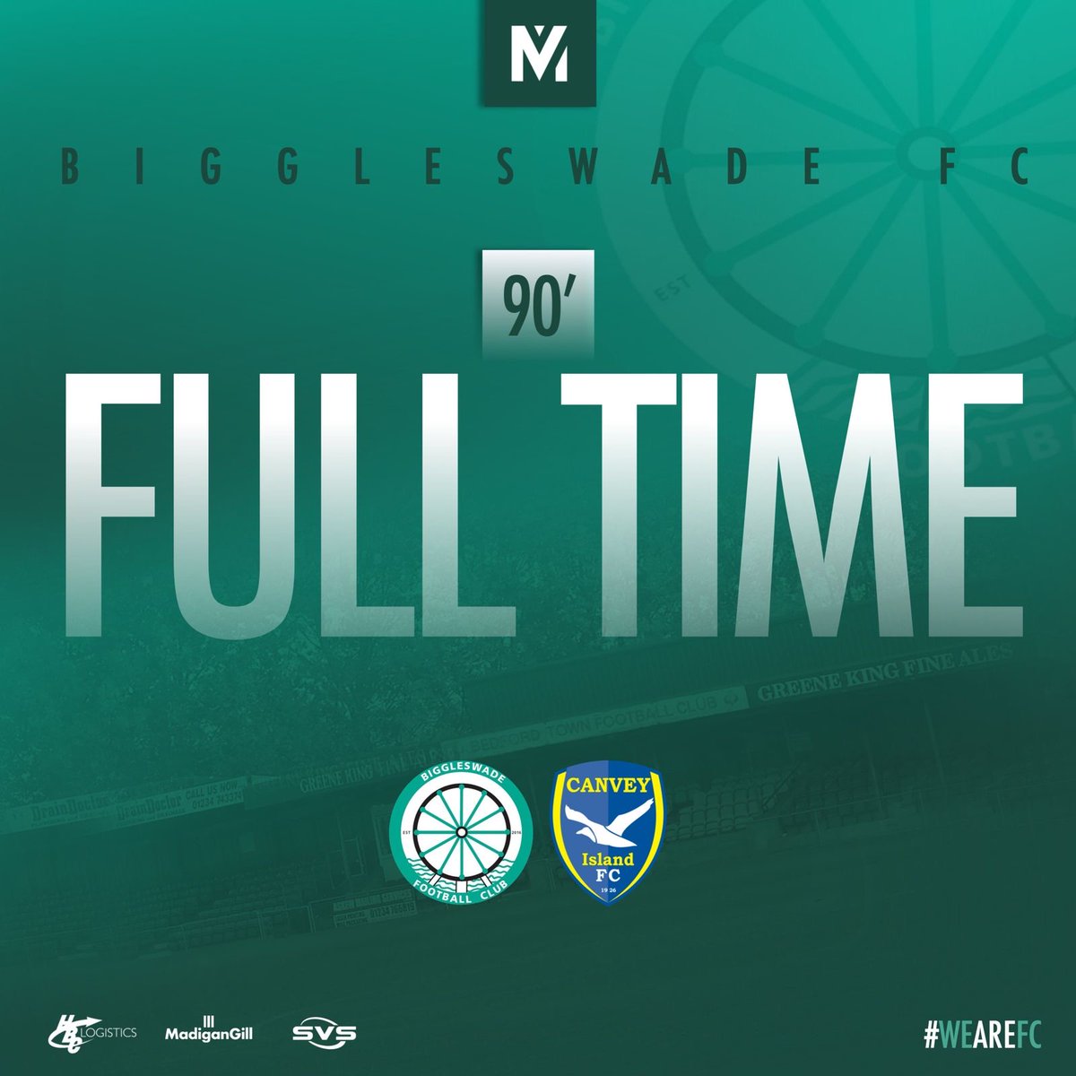 FT | Biggleswade FC 1-0 Canvey Island

WE'VE ONLY GONE AND BLOODY DONE IT!!!!!

Nine-man Biggleswade FC knocked Step 3 Canvey Island out of the <a href="/EmiratesFACup/">Emirates FA Cup</a> - the famous old competition is at it again!!!!!

#WeAreFC #EmiratesFACup #BFCvCI