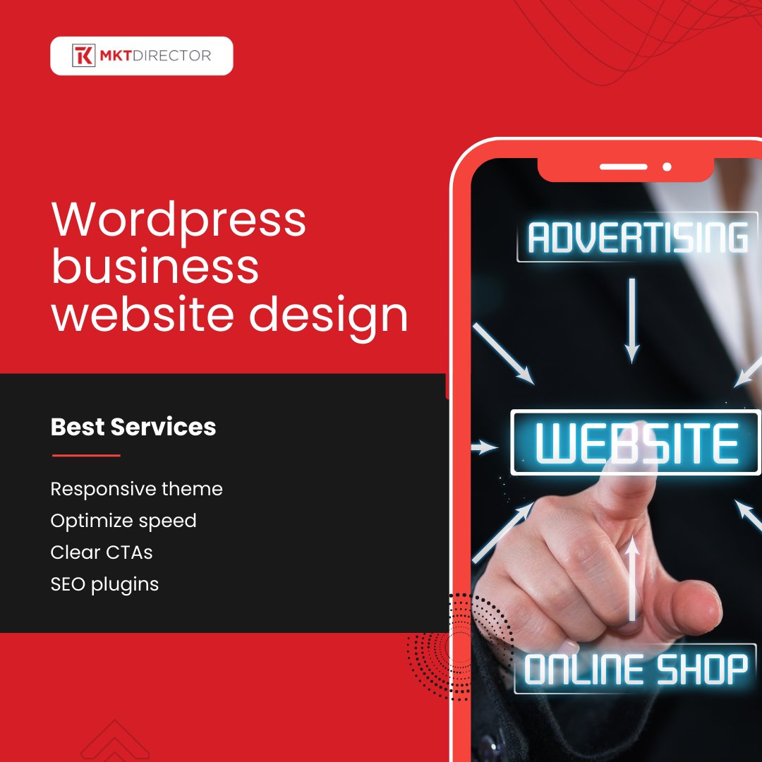 mkt_director's tweet image. Your business deserves a website that works as hard as you do! Custom WordPress designs tailored to your brand, built for performance and optimized for growth. Let’s create a professional online presence that drives success.
#WordPressDesign #BusinessWebsite #WebDesignExpert