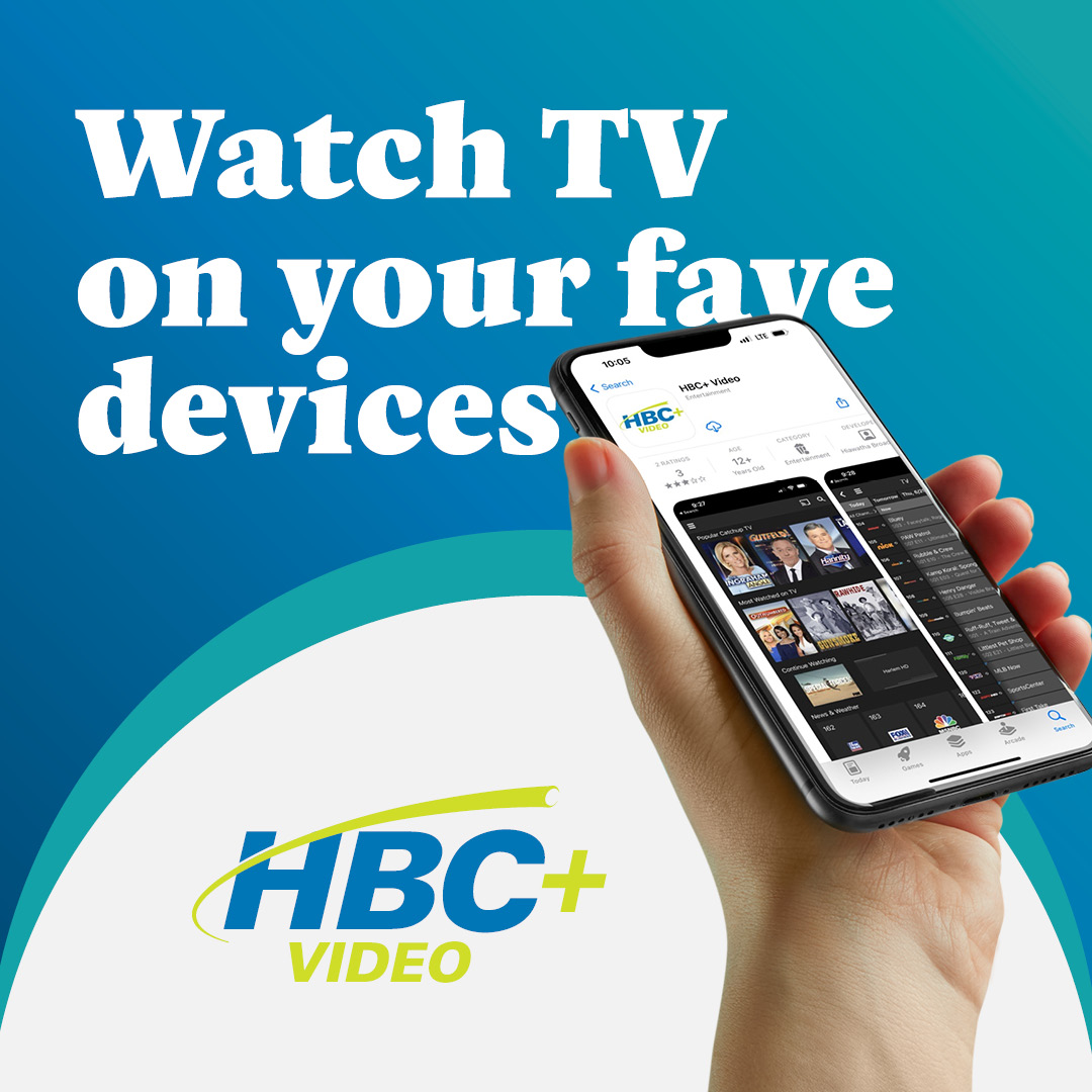 hbcinternet's tweet image. Time to get rid of those bulky cable boxes and watch your TV programming from the HBC+ Video app 📺📱💻

Call us to get started or visit ow.ly/YVQi50TuwWT to learn more!

#streamtv #hbcvideo