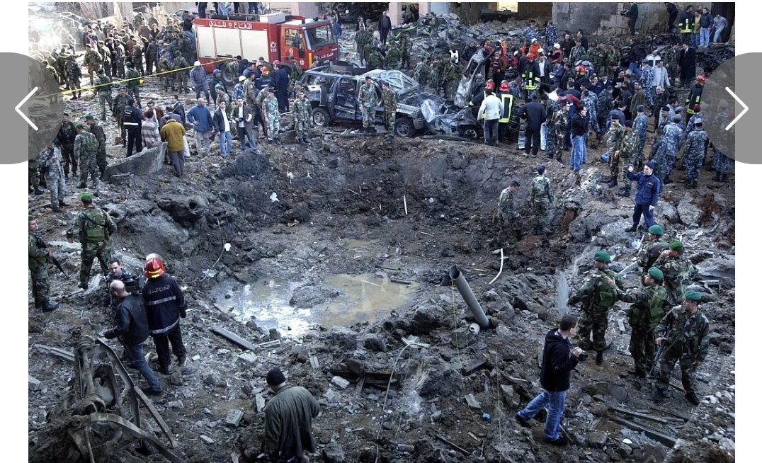 مكان تفجير رفيق الحريري .. مثل ماتدين تدان.. سبحان الله ماتو بنفس الطريقه التي قتلوه بها .