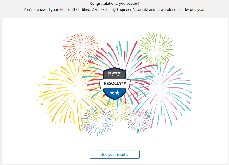 andresbohren's tweet image. 🚀 Microsoft #Azure #SecurityEngineer Accociate renewed 😍