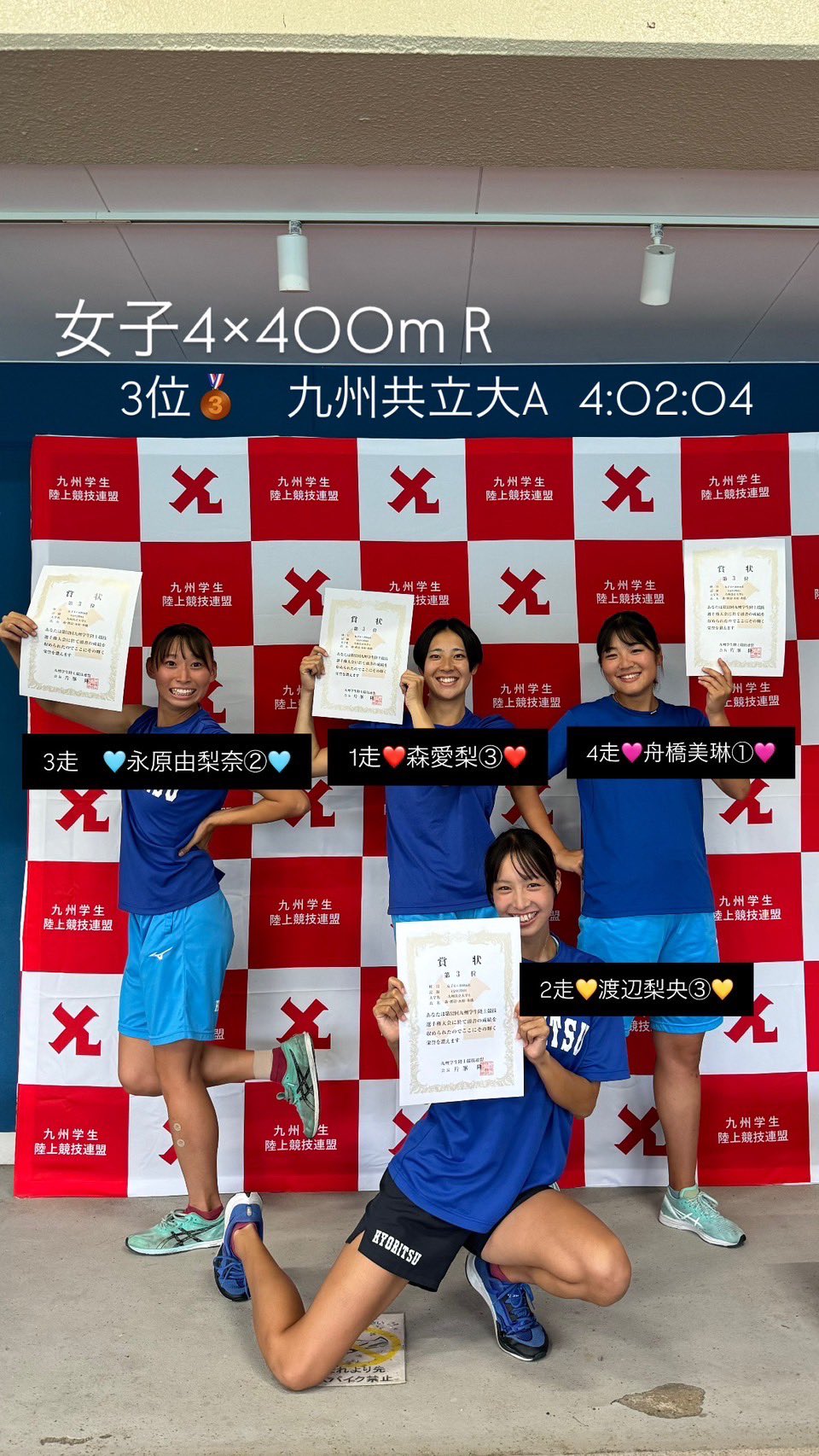 九州共立大学 陸上部 ユニフォーム 九州共立大学 陸上部 ユニフォーム 九州共立大学 陸上競技部