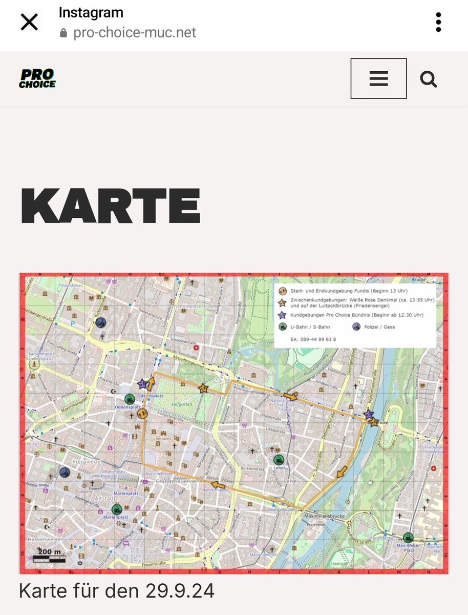 Antisexistische Aktion München (@asa_muenchen) on Twitter photo Wer noch schnell wissen will, wo die AbtreibungsgegnerInnen mit ihrem 1000 Kreuze Marsch lang laufen, hier die Aktionakarte für heute in #München #muc2909 #prochoice Wer noch schnell wissen will, wo die AbtreibungsgegnerInnen mit ihrem 1000 Kreuze Marsch lang laufen, hier die Aktionakarte für heute in #München #muc2909 #prochoice