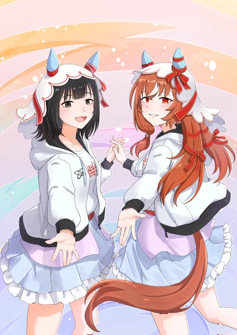 Twinkle Circle! のフラワースタンドイラストを描かせていただきました!ありがとうございました!#ウマ娘クルクル愛知公演#ウマ娘 