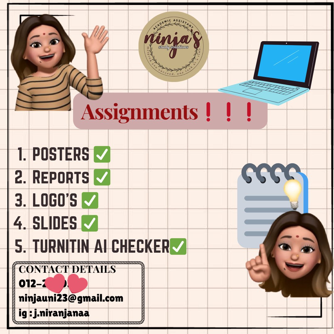__niranjana's tweet photo. If you need help with any assignments, feel free to reach out❤️. https://t.co/zn2H1YVKPu
