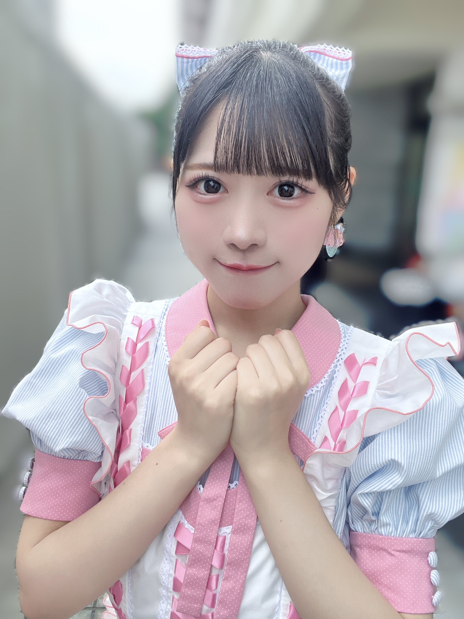 ニアジョイ　大西葵　初期制服生写真 ニアジョイ 大西葵 初期制服 お披露目 直筆 ヨリ 生写真 ≒JOY