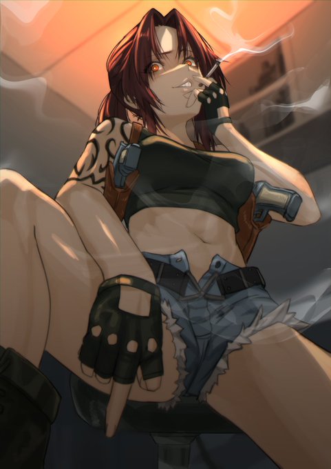 29日目 レヴィ(CV:豊口めぐみ)/BLACK LAGOON
#100日チャレンジ 