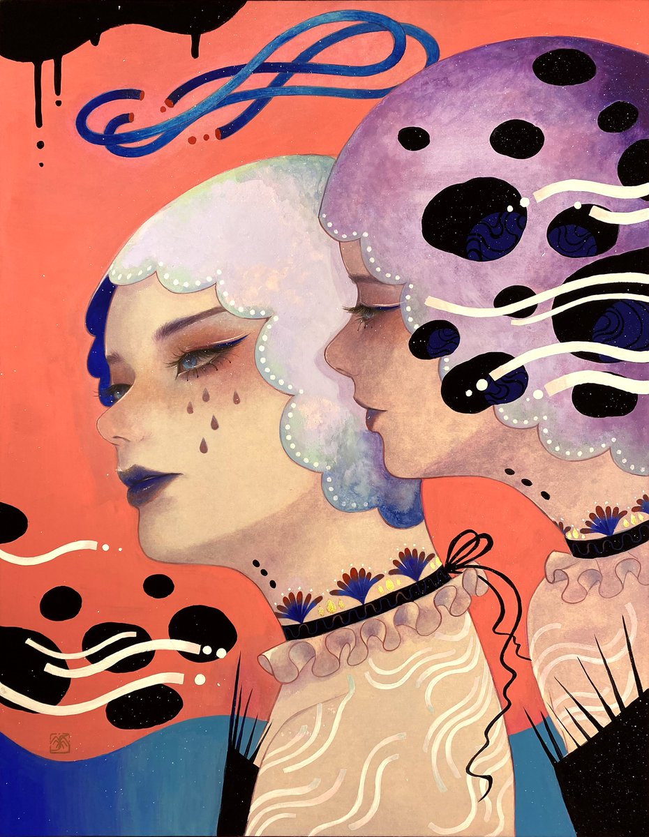 「「白昼の幻像」F6、2024 」|中島華映のイラスト
