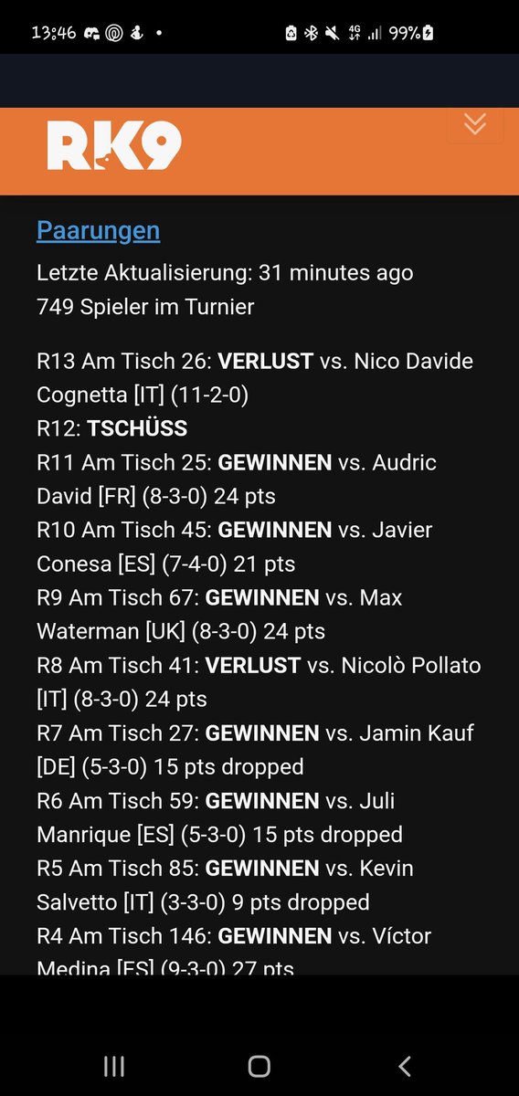 Sadly I lost in Top16
Still I am really proud of my run in my second ever Regional😁