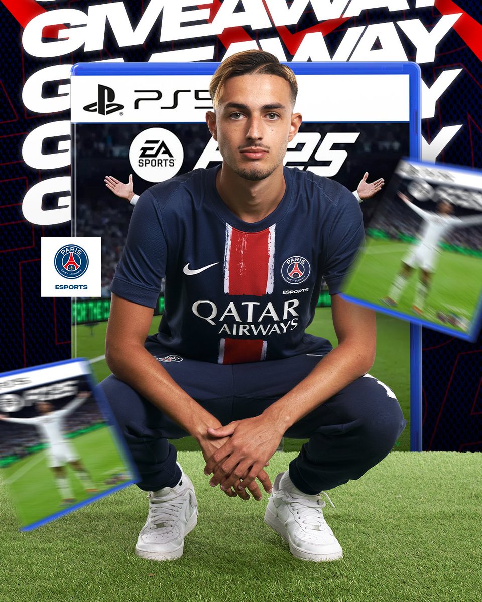 Yaskow_'s tweet photo. 𝐆𝐈𝐕𝐄𝐀𝐖𝐀𝐘 ⚽🎮

Tente ta chance de gagner ton exemplaire de #FC25 sur PlayStation 5 avec le PSG Esports !

Pour participer :
- Follow @Yaskow_  &amp; @PSGeSports
- RT ce post
- Mentionne un ami qui n’a pas encore le jeu https://t.co/d6ZG2yGquR
