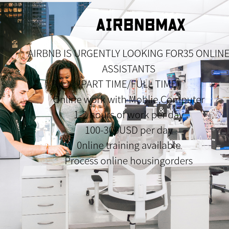🏋️‍♀️  #Hotel AIRBNB IS URGENTLY LOOKING FOR35 ONLINE ASSISTANTS
(PART TIME/FULL TIME)
Online work with Moblie,Computer
1-2 hours of work per day
100-300USD per day
0nline training available
Process online housingorders
bit.ly/3Zrcbvd
bit.ly/3MRk8Cs