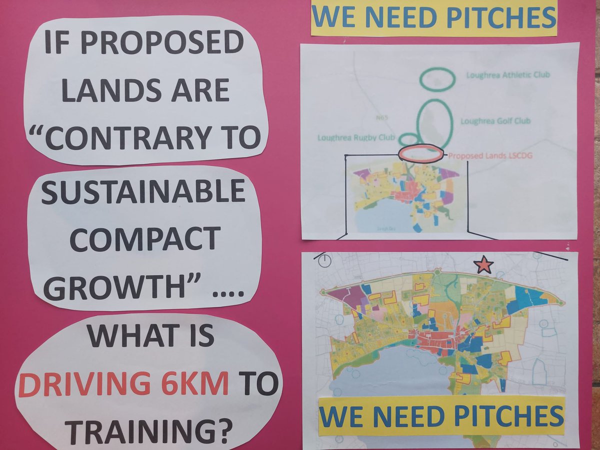 LoughreaGF's tweet photo. There was great representation from all the local sports clubs at this morning's rally calling on government to make the proposed sports and recreation development complex happen for our town. (1/2) https://t.co/VLBC8Y0mS4