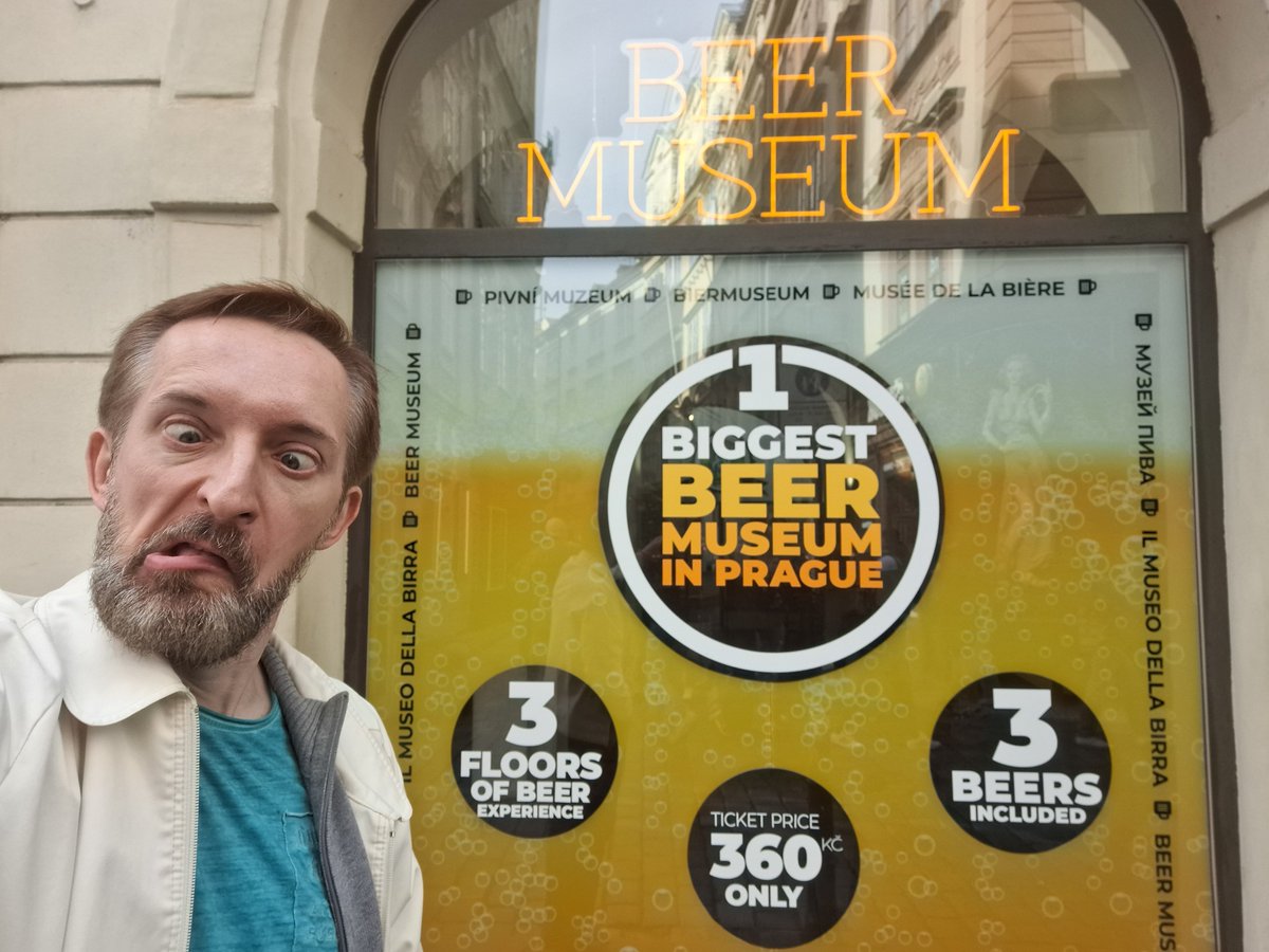 AdamWittekTV's tweet photo. The BIGGEST beer museum in Prague?? I mean, how many are there? I've already had enough after just one... 🍺🥴
.
.
#BeerMuseumPrague #PragueBeerMuseum #CzechBeerMuseum #BeerMuseum #MuseumOfBeer #CzechBeer #PragueBeer #Beerstagram #Instabeer #BeersOfInstagram #BeerPorn #BeerLover https://t.co/nzBnST7b0v